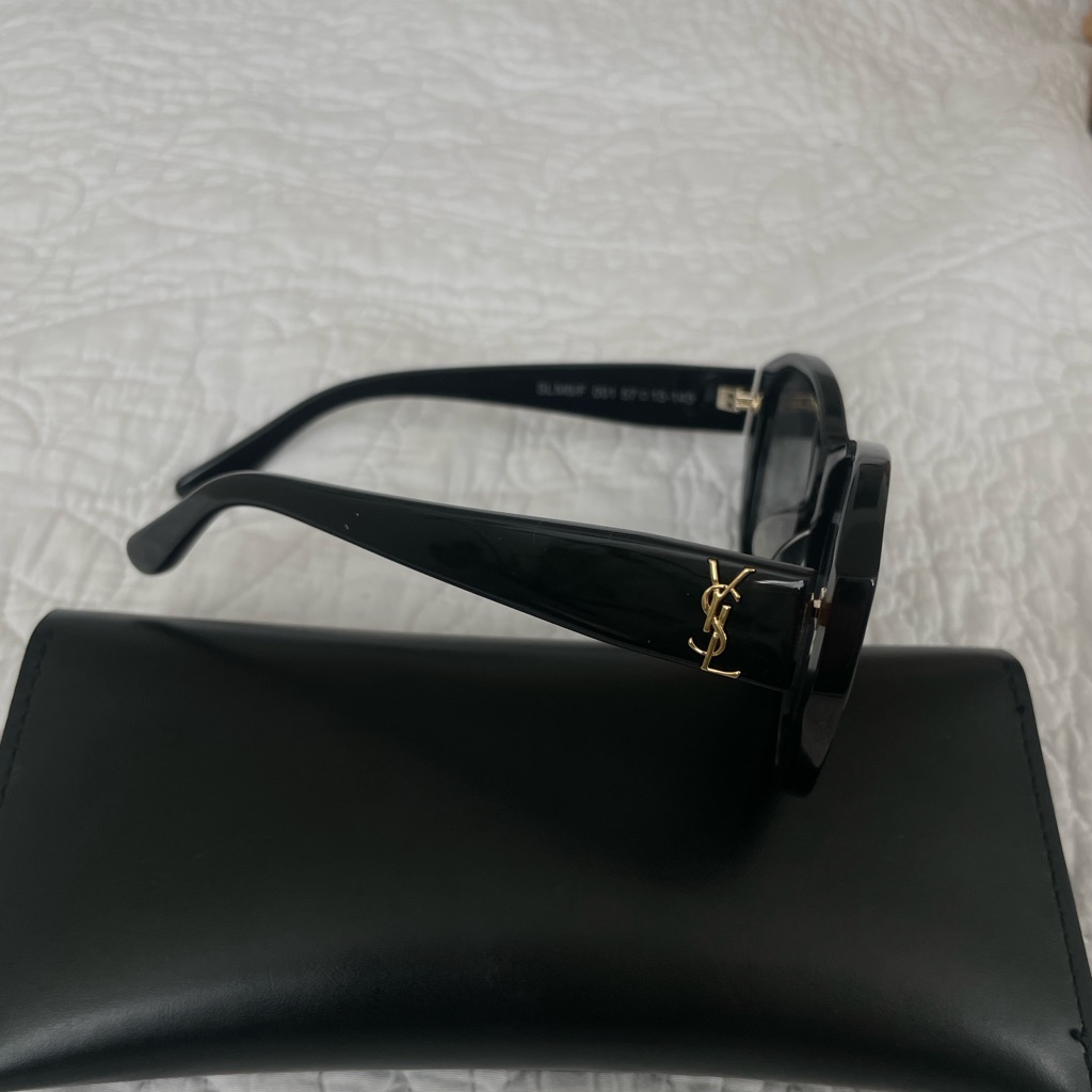 Yves Saint Laurent Black Bold Frame Glasses